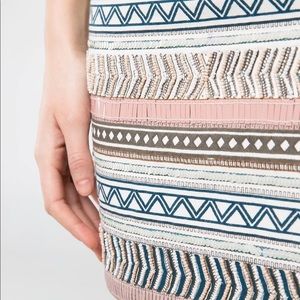 NWT - MANGO - Fun Pastel Embellished Mini Skirt